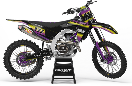 KAWASAKI BLITZ (TOUS LES MODÈLES ET COULEURS DE VÉLO !) Graphiques de support d'usine semi-personnalisés