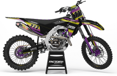 KAWASAKI BLITZ (TOUS LES MODÈLES ET COULEURS DE VÉLO !) Graphiques de support d'usine semi-personnalisés