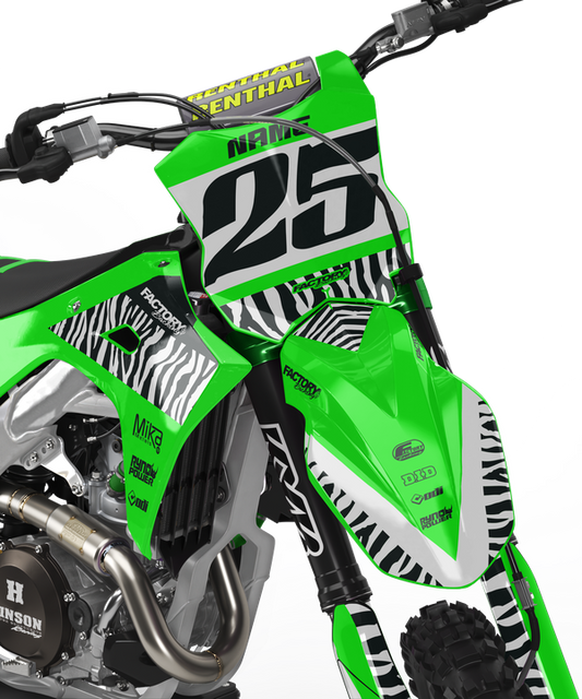 KAWASAKI BLITZ (TOUS LES MODÈLES ET COULEURS DE VÉLO !) Graphiques de support d'usine semi-personnalisés
