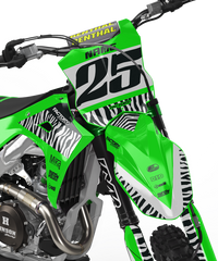 KAWASAKI BLITZ (TOUS LES MODÈLES ET COULEURS DE VÉLO !) Graphiques de support d'usine semi-personnalisés