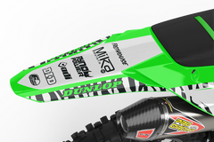 KAWASAKI BLITZ (TOUS LES MODÈLES ET COULEURS DE VÉLO !) Graphiques de support d'usine semi-personnalisés