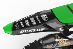 KAWASAKI BLITZ (TOUS LES MODÈLES ET COULEURS DE VÉLO !) Graphiques de support d'usine semi-personnalisés
