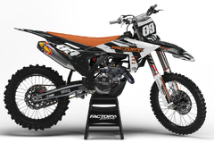 KT Worked SERIES (ANY BIKE MODEL AND COLORS!) Semi-Custom Factory Backing Graphics