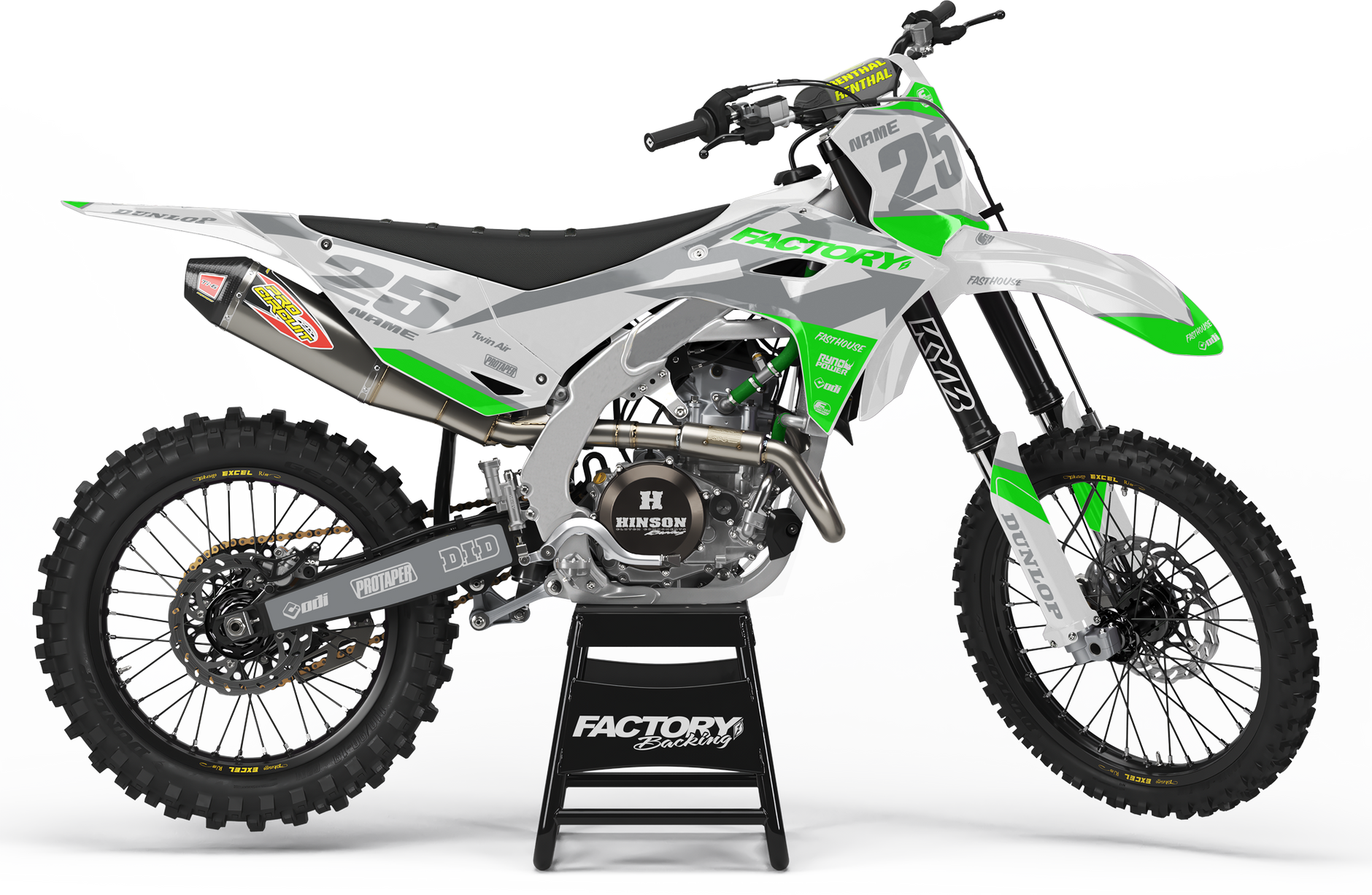 MOSS×STREET STYLE グラフィック150 50:50 BOMBER Khaki DRZ/JR Full Graphics Kit | SKDA USA