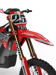 STARK ZEBRA (ANY BIKE MODEL AND COLORS!) Semi-Custom Factory Backing Graphics