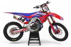 HONDA STEALTH SERIE (JEDES FAHRRADMODELL UND JEDE FARBE!) Semi-Custom Factory Backing Graphics 