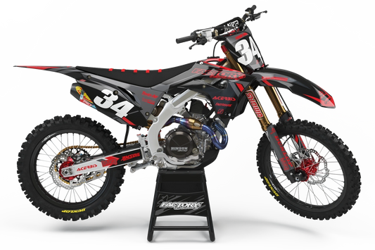 HONDA GONE SERIES (JEDES FAHRRADMODELL UND JEDE FARBE!) Semi-Custom Factory Backing Graphics 