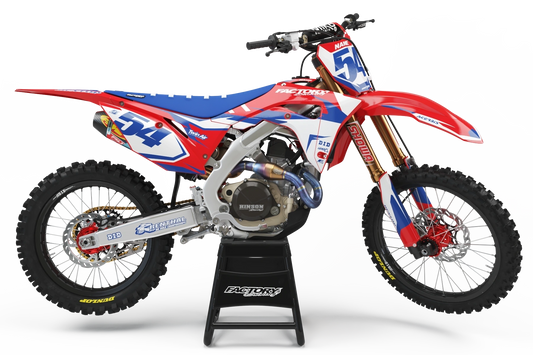HONDA FLASH SERIES (JEDES FAHRRADMODELL UND JEDE FARBE!) Semi-Custom Factory Backing Graphics 