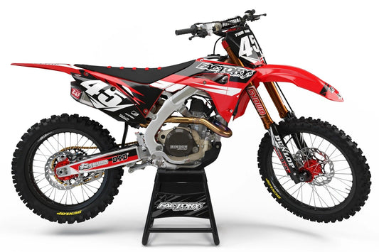 HONDA FAST GUY SERIES (JEDES FAHRRADMODELL UND JEDE FARBE!) Semi-Custom Factory Backing Graphics 