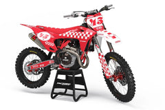 GAS GAS CHECKERS SERIE (JEDES FAHRRADMODELL UND JEDE FARBE!) Semi-Custom Factory Backing Graphics