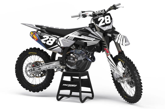 SÉRIE HUSQVARNA DIMENSIONAL BW (TOUS LES MODÈLES DE VÉLO ET COULEURS !) Graphiques de support d'usine semi-personnalisés