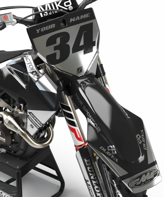 HUSQVARNA PL3 CHROME (TOUS LES MODÈLES ET COULEURS DE VÉLO !) Graphiques de support d'usine semi-personnalisés