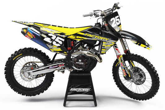 SÉRIE CAMO HUSQVARNA (TOUS LES MODÈLES ET COULEURS DE VÉLO !) Graphiques de support d'usine semi-personnalisés