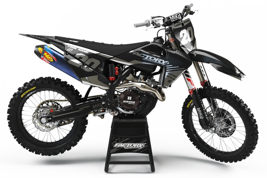 HUSQVARNA PL1 CHROME (TOUS LES MODÈLES ET COULEURS DE VÉLO !) Graphiques de support d'usine semi-personnalisés