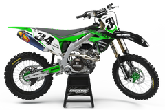 KAWASAKI BLITZ (JEDES FAHRRADMODELL UND JEDE FARBE!) Semi-Custom Factory-Hintergrundgrafiken