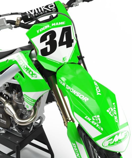 KAWASAKI PL3 (TOUS LES MODÈLES ET COULEURS DE VÉLO !) Graphiques de support d'usine semi-personnalisés
