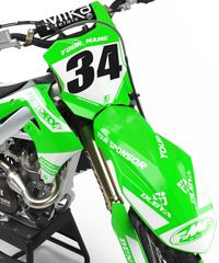 KAWASAKI PL3 (ANY BIKE MODEL AND COLORS!) Semi-Custom Factory Backing Graphics