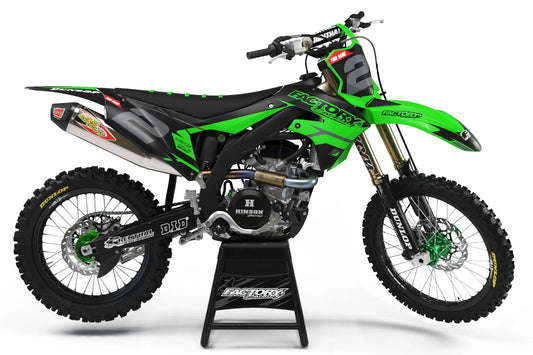 KAWASAKI MK1 (TOUS LES MODÈLES ET COULEURS DE VÉLO !) Graphiques de support d'usine semi-personnalisés