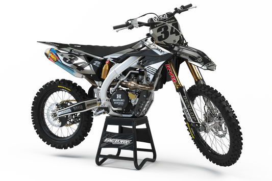 SUZUKI PL3 CHROME (TOUS LES MODÈLES ET COULEURS DE VÉLO !) Graphiques de support d'usine semi-personnalisés
