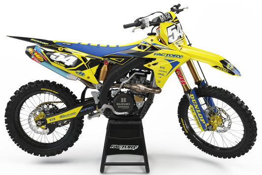 SUZUKI TECH SERIES (TOUS LES MODÈLES ET COULEURS DE VÉLO !) Graphiques de support d'usine semi-personnalisés