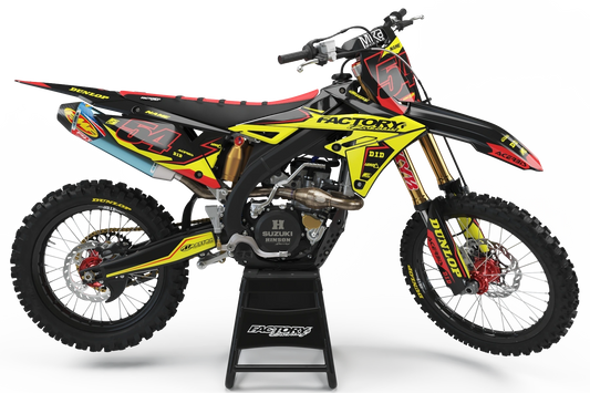 SÉRIE SUZUKI TORQUE (TOUS LES MODÈLES ET COULEURS DE VÉLO !) Graphiques de support d'usine semi-personnalisés