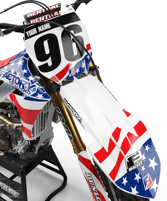 YAMAHA USA SERIES (JEDES FAHRRADMODELL UND JEDE FARBE!) Semi-Custom Factory Backing Graphics