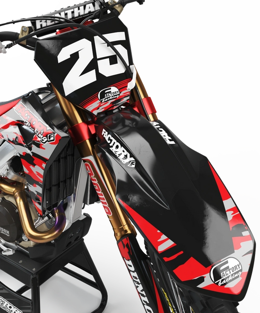 HONDA CAMO SERIES (JEDES FAHRRADMODELL UND JEDE FARBE!) Semi-Custom Factory Backing Graphics 