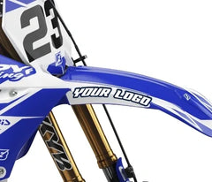 Aufkleber mit gewölbten vorderen Kotflügeln, 21 MIL. Die vorderen MX-Kotflügelbögen sind einer der besten Werbeplätze für das MX-Dirtbike! 