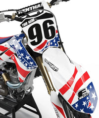 KAWASAKI USA (ANY BIKE MODEL AND COLORS!) Semi-Custom Factory Backing Graphics