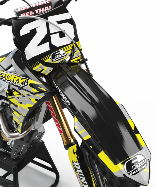 SÉRIE CAMO SUZUKI (TOUS LES MODÈLES DE VÉLO ET COULEURS !) Graphiques de support d'usine semi-personnalisés