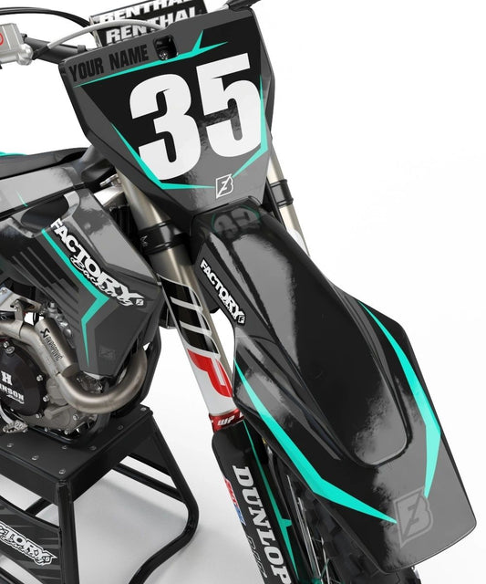 SÉRIE HUSQVARNA MIDNIGHT (TOUS LES MODÈLES ET COULEURS DE VÉLO !) Graphiques de support d'usine semi-personnalisés