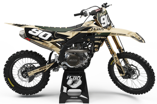 YAMAHA CAMOUFLAGE 2 SERIES (JEDES FAHRRADMODELL UND JEDE FARBE!) Semi-Custom Factory Backing Graphics