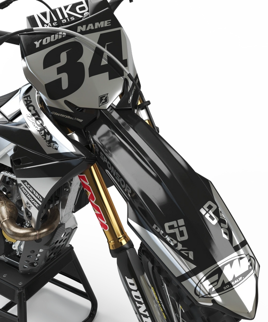 SUZUKI PL3 CHROME (TOUS LES MODÈLES ET COULEURS DE VÉLO !) Graphiques de support d'usine semi-personnalisés