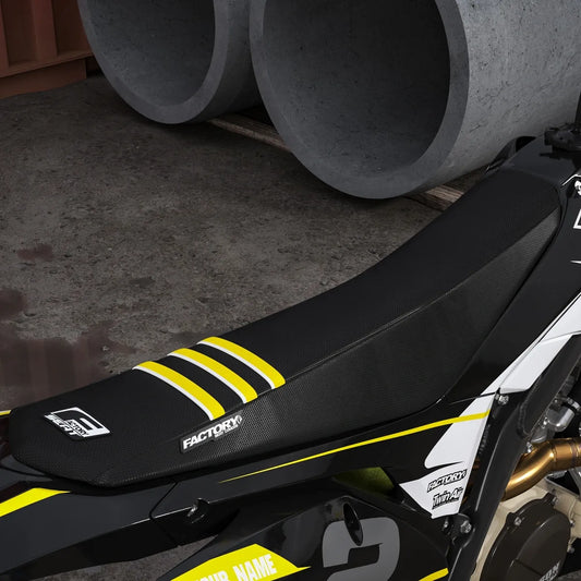 CUSTOM Factory Seat ® ***NUR 3 RIPPEN *** GERIPPTER ACCENT GRIPPER MX-SITZBEZUG 