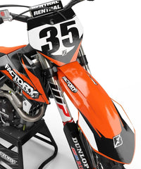 RAPID SERIES (ANY BIKE MODEL AND COLORS!) Semi-Custom Factory Backing Graphics