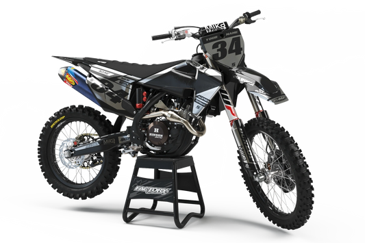 HUSQVARNA PL3 CHROME (TOUS LES MODÈLES ET COULEURS DE VÉLO !) Graphiques de support d'usine semi-personnalisés