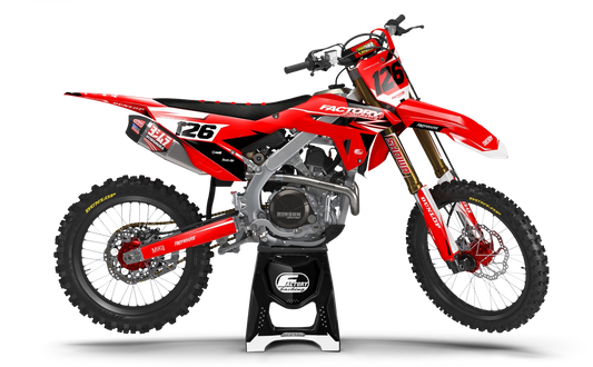 HONDA BLOCK SERIES (JEDES FAHRRADMODELL UND JEDE FARBE!) Semi-Custom Factory Backing Graphics 