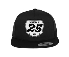 PERSONALIZED STOCK MOTO HAT MINI NUMBER PLATE CUSTOM MX HAT