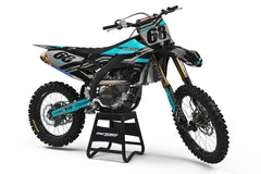 SÉRIE YAMAHA EXPRESS V3 (TOUS LES MODÈLES DE VÉLO ET TOUTES LES COULEURS !) Graphiques de support d'usine semi-personnalisés